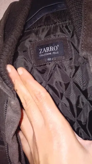 Giubbotto uomo Zarro pelle marrone taglia 48