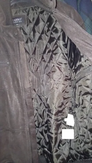 Giubbotto uomo Zarro pelle marrone taglia 48