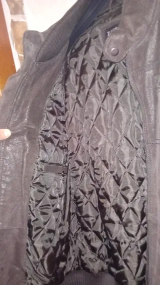 Giubbotto uomo Zarro pelle marrone taglia 48