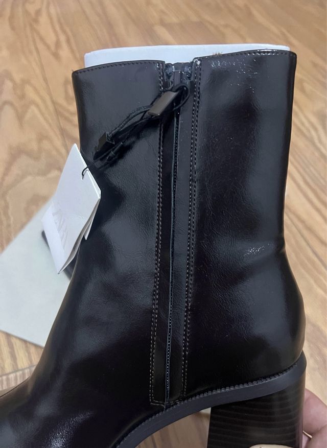 Botín Zara Marrón Tacón - 39