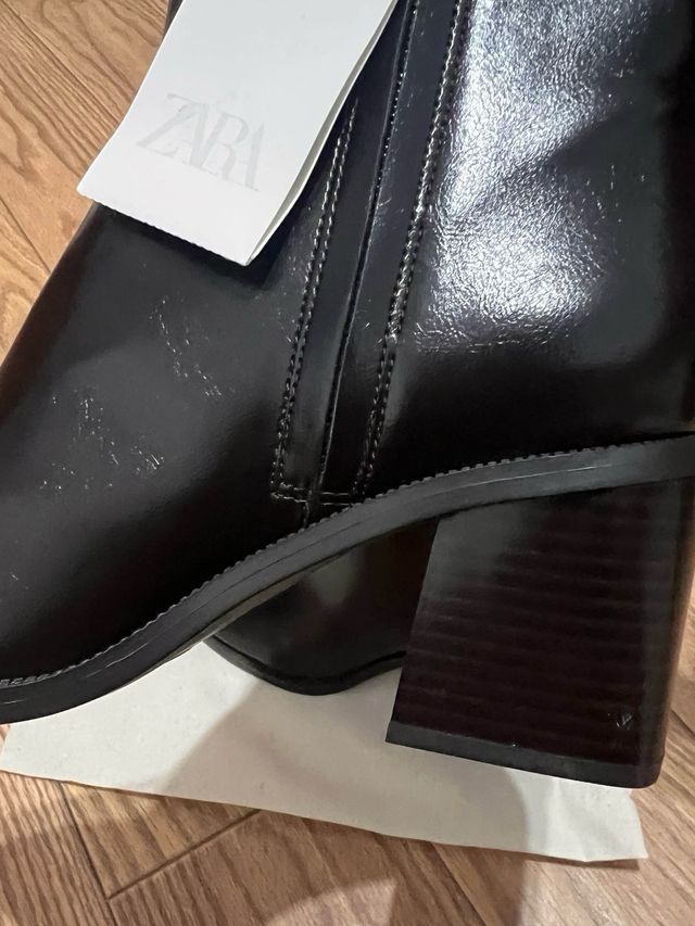 Botín Zara Marrón Tacón - 39