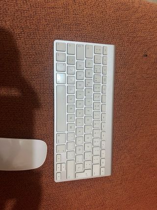 Teclado y Ratón Apple con pilas Blanco
