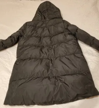 Abrigo Orolay Negro Plumas