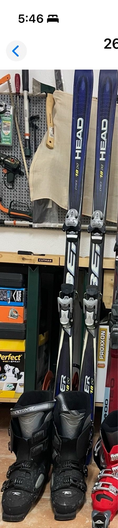 Esquís HEAD 180cm y Botas Rossignol Talla 44