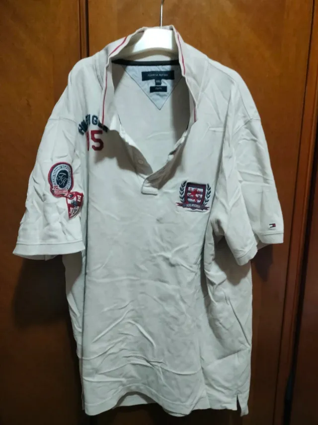 Polo Tommy Hilfiger Blanco Talla XL