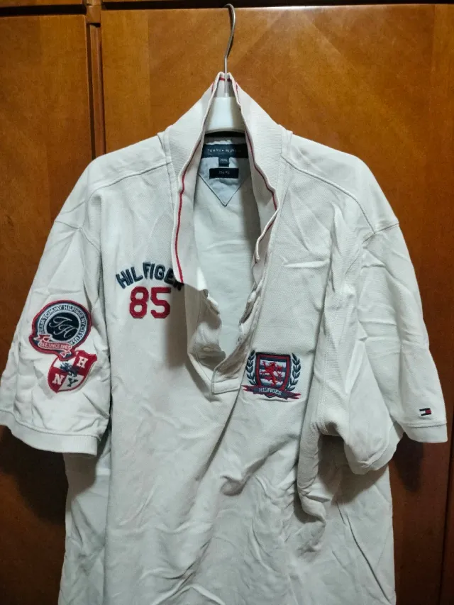 Polo Tommy Hilfiger Blanco Talla XL