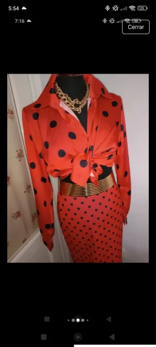 Conjunto Lolailo Rojo Lunares