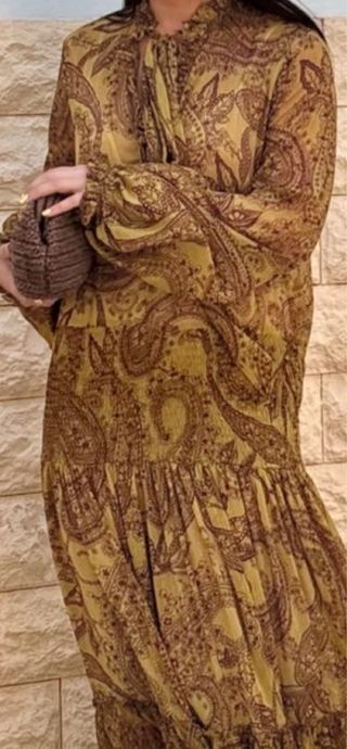 Vestido Paisley Zara Talla S