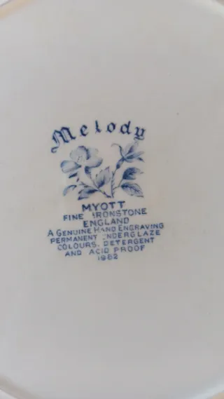 4 Piatti Melody Myott Porcellana 25cm