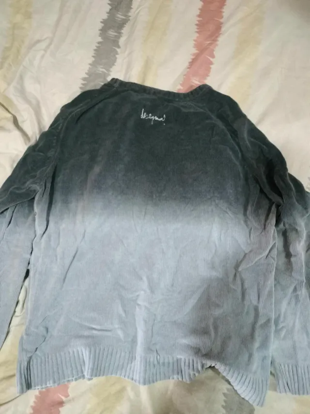 Jersey Desigual Degradado Azul y Gris