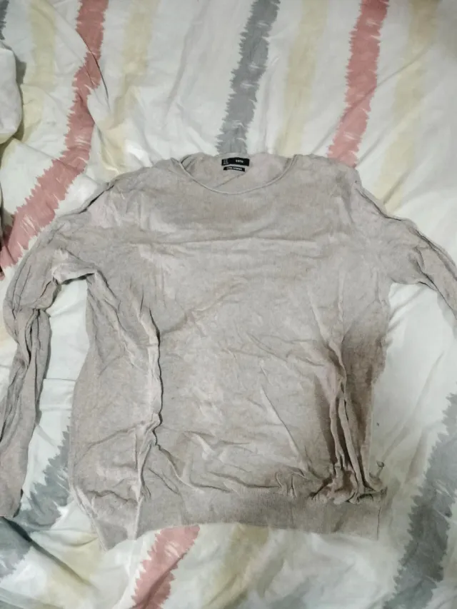 Jersey Celio marrón flojito manga larga