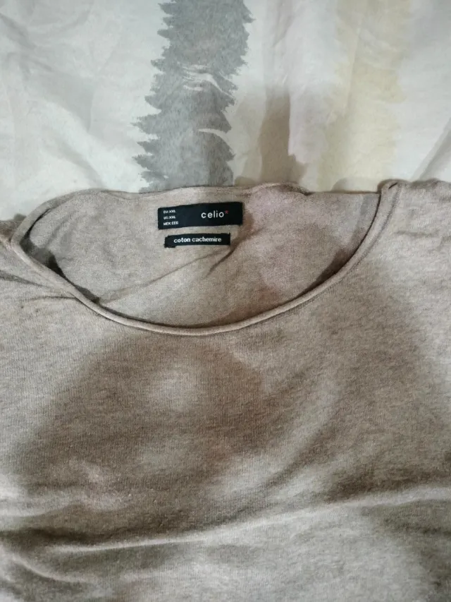 Jersey Celio marrón flojito manga larga