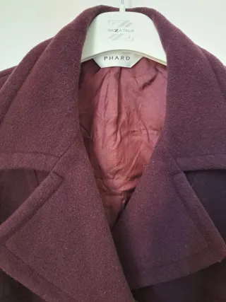 Cappotto corto Phard bordeaux in lana