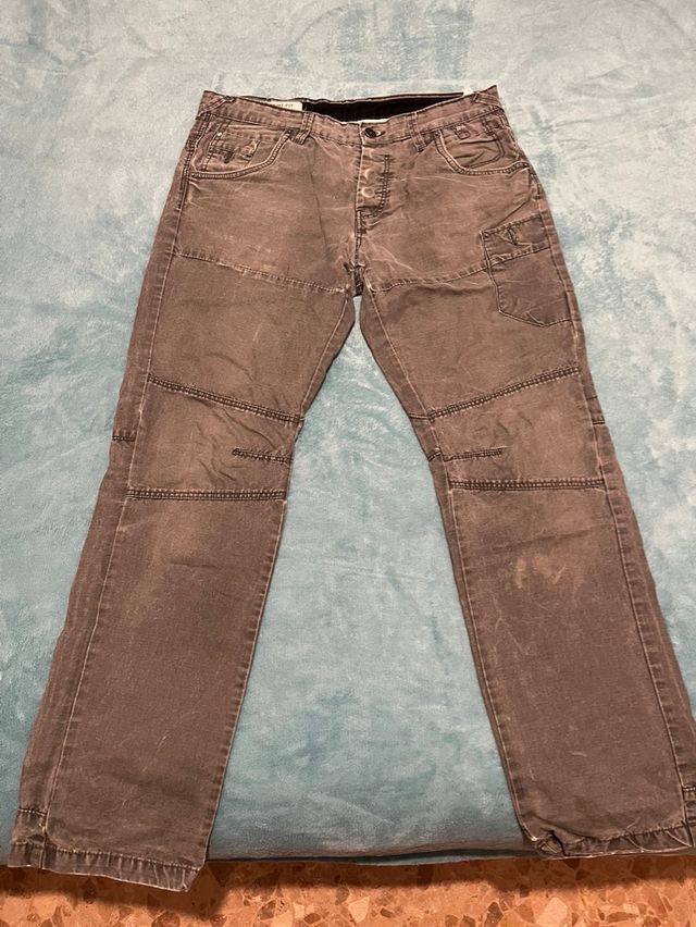 Pantalón Clockhouse Gris Slim Fit Talla 44