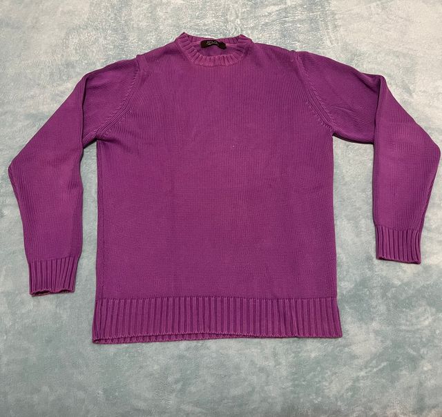 Jersey Zara Man cuello redondo morado Talla M
