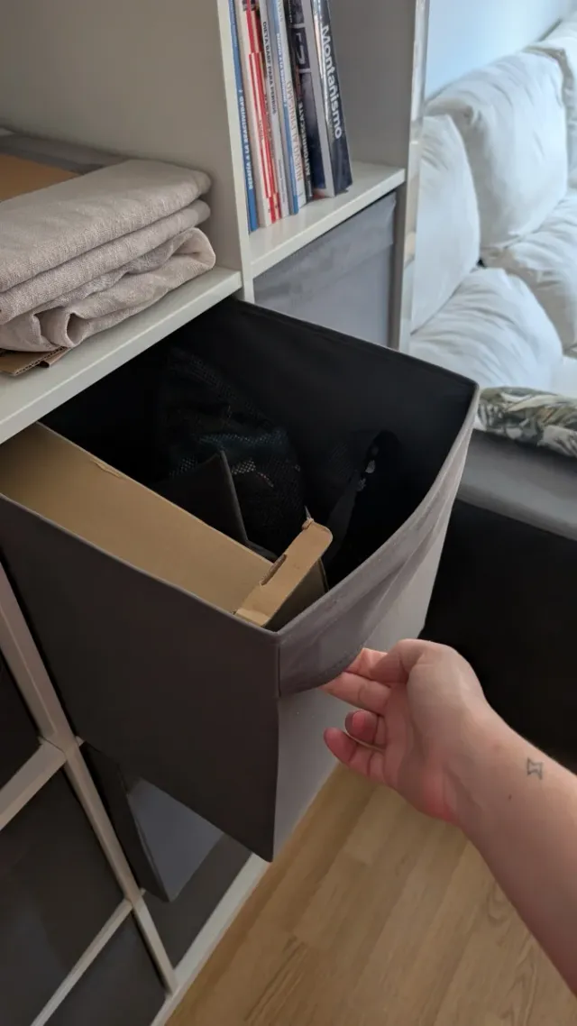 12 Scatole di Stoccaggio Ikea Kallax Grigio