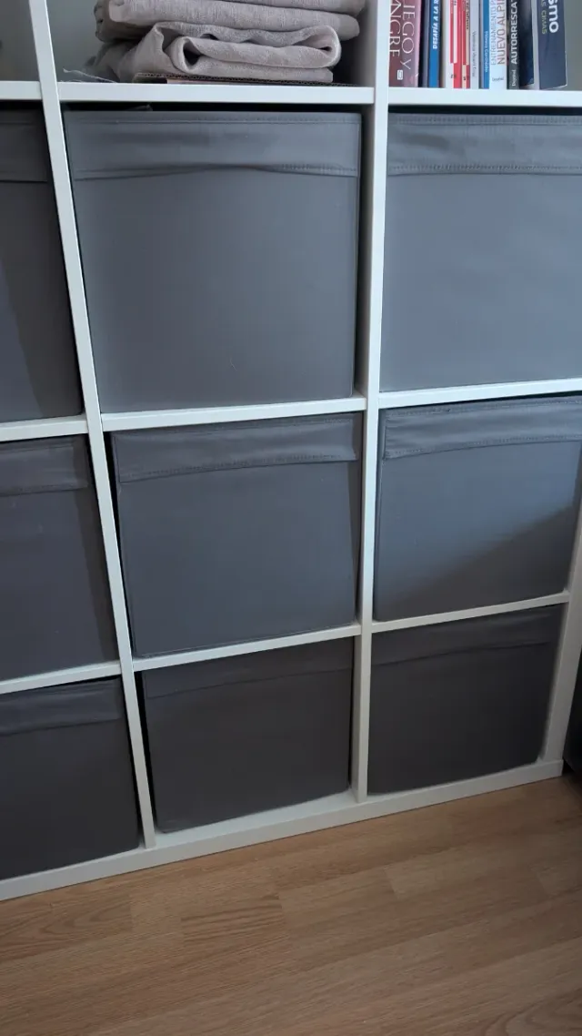 12 Scatole di Stoccaggio Ikea Kallax Grigio