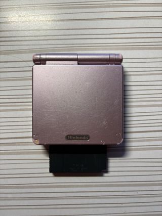 Nintendo Game Boy Advance SP Rosa + Bomberman