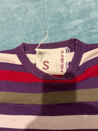 Sudadera Fishbone rayas multicolor talla S