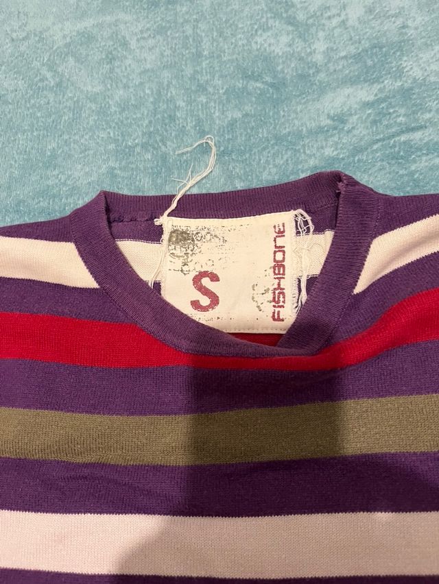 Sudadera Fishbone rayas multicolor talla S