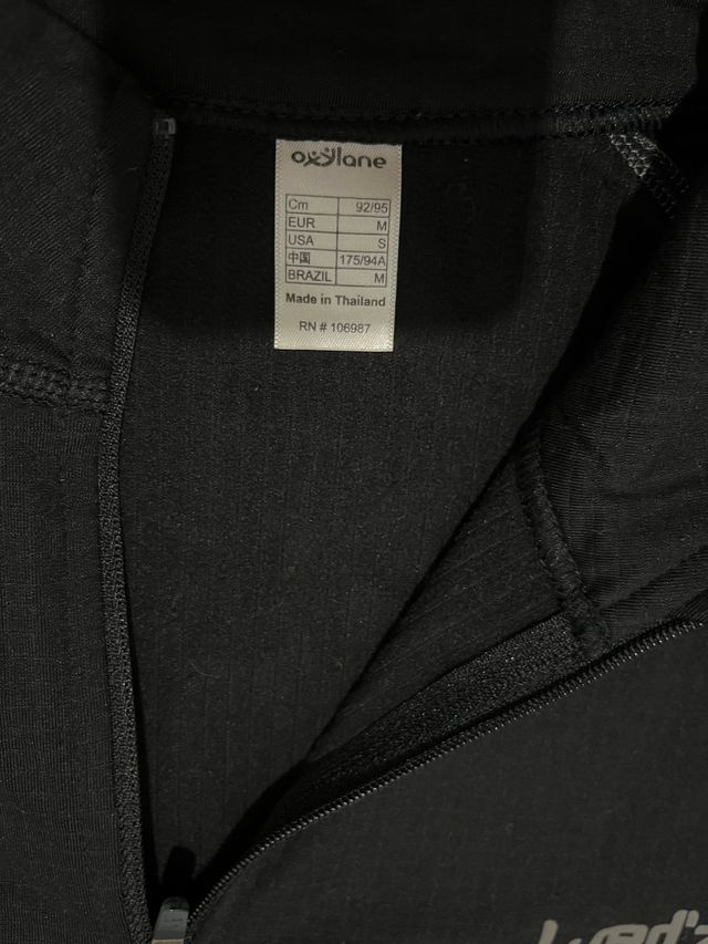 Camiseta manga larga running Oxygene negra talla M