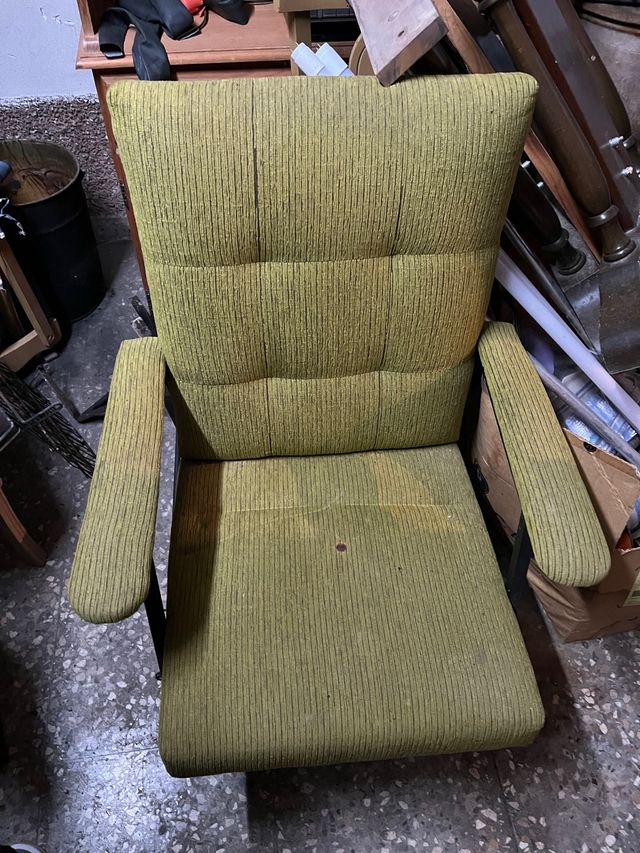 2 Sillones Verdes Tela para tapizar