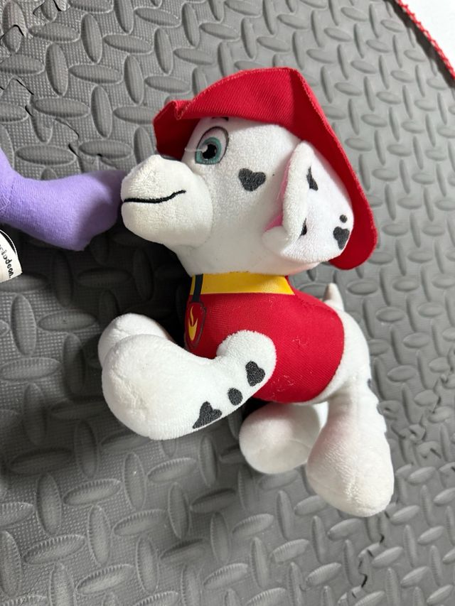 Manta y peluches Patrulla Canina y cogin .