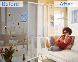 Cortina Mosquitera Puerta Magnética DIKER 90x210cm