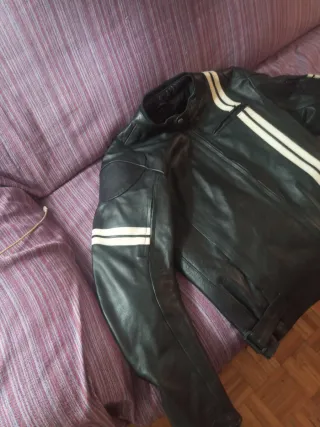 Chaqueta de cuero para moto Talla L