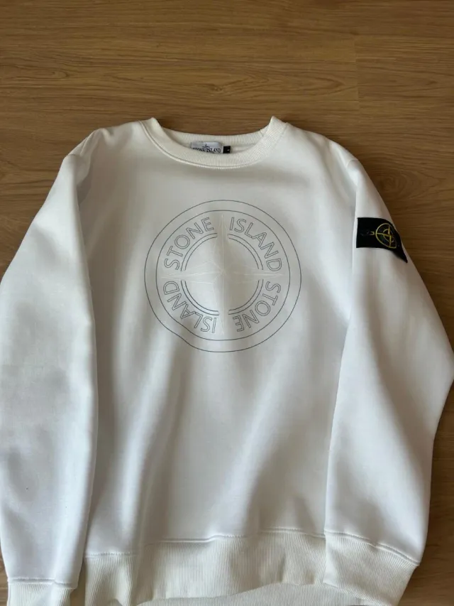 Sudadera Stone Island Blanca
