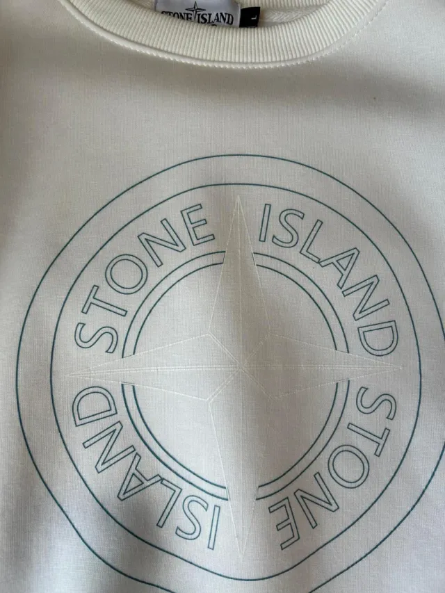 Sudadera Stone Island Blanca