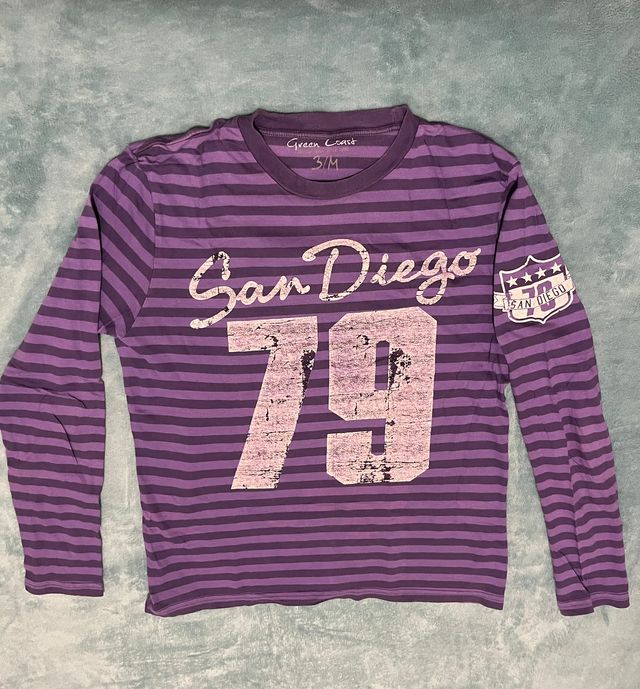 Camiseta Rayas Moradas San Diego 79 Talla M