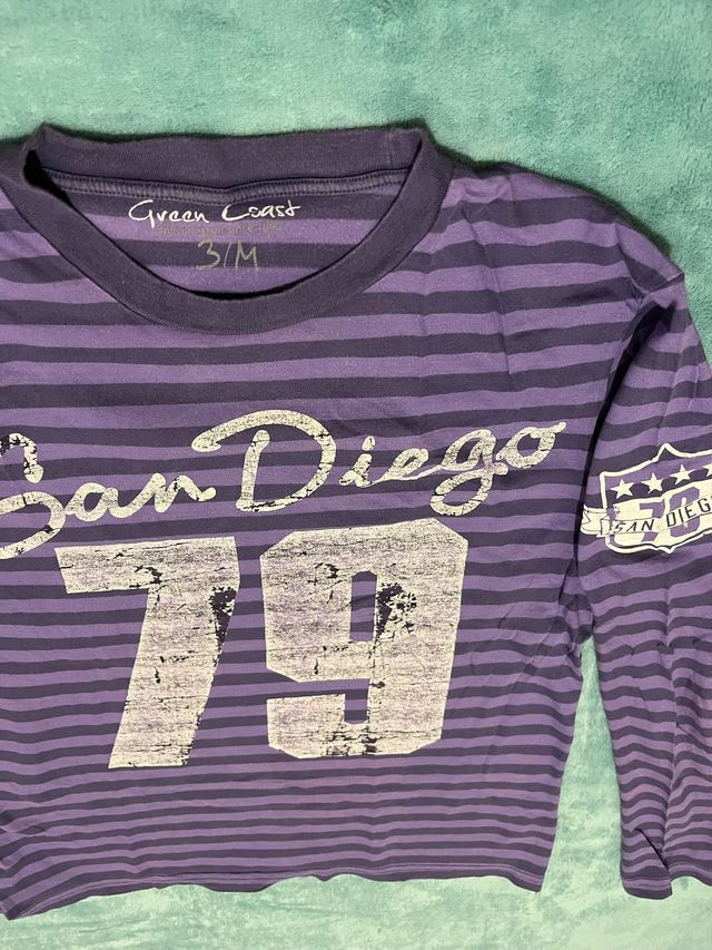 Camiseta Rayas Moradas San Diego 79 Talla M