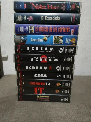 11 VHS de Películas de Terror sueltas a 5