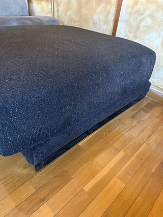Puff Sofá Largo Tela y Metal