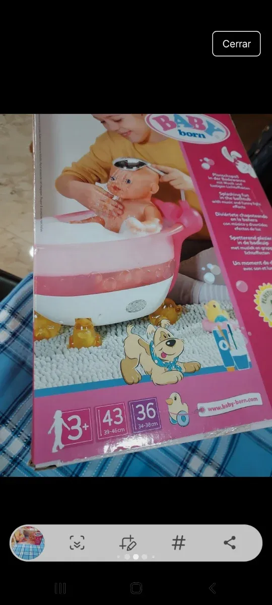 Baby Born Bañera Muñeca Nueva
