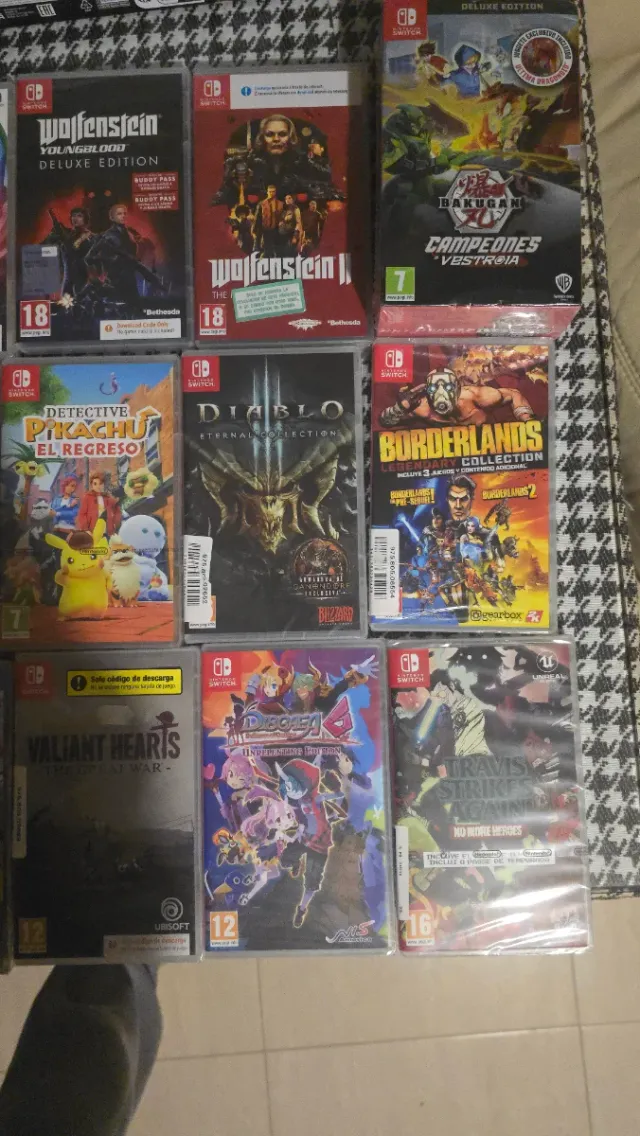 Lote 16 Juegos Nintendo Switch Precintados
