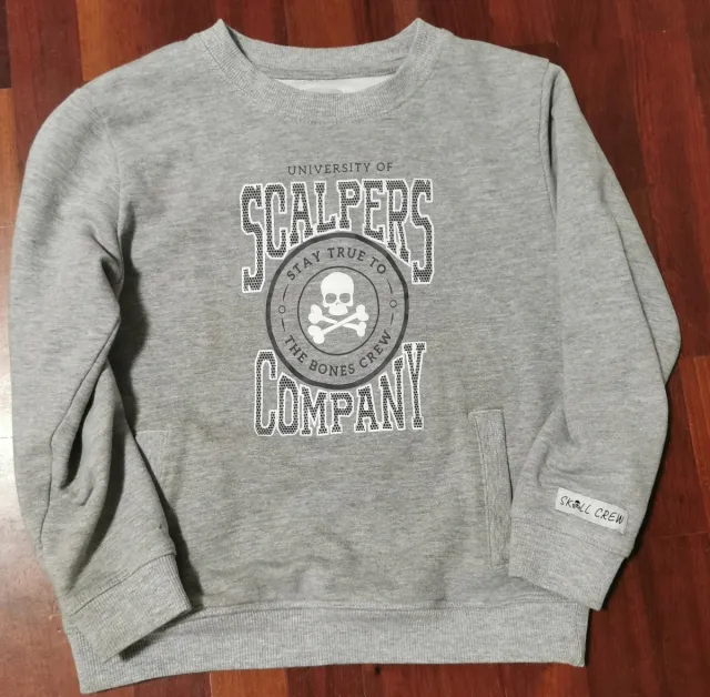Sudadera Scalpers Gris Niño