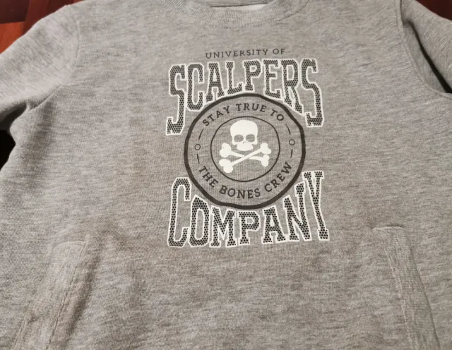 Sudadera Scalpers Gris Niño