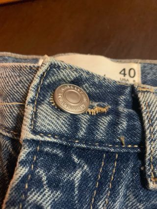 Pantalón vaquero Stradivarius azul