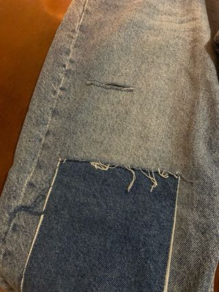 Pantalón vaquero Stradivarius azul