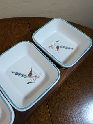 Set Vintage Denby Greenwheat Aperitivo