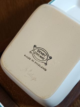 Set Vintage Denby Greenwheat Aperitivo