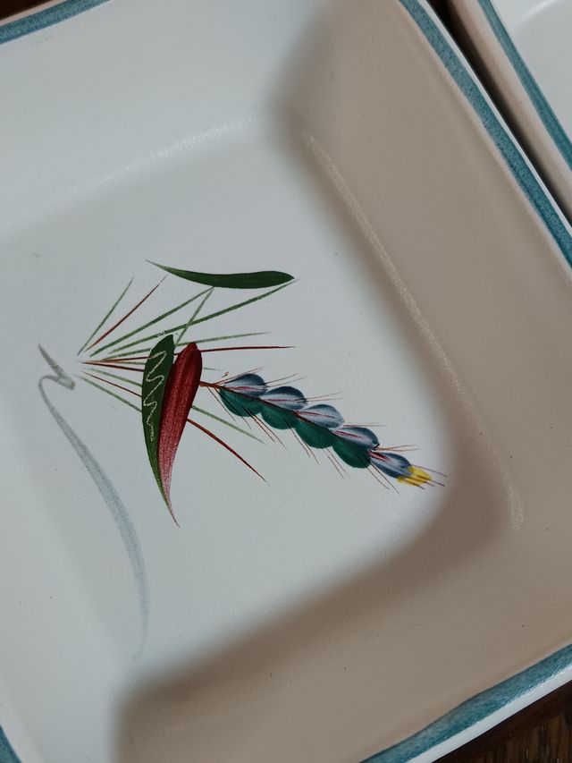 Set Vintage Denby Greenwheat Aperitivo