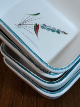 Set Vintage Denby Greenwheat Aperitivo