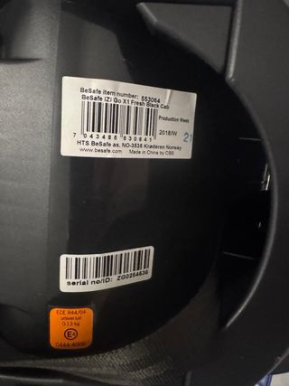 Silla de coche BeSafe bebé