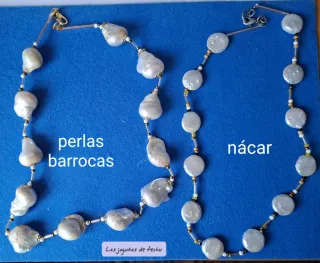 Collares Perlas Barrocas y Nácar
