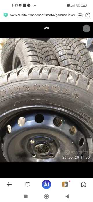 Gomme invernali Fiat Grande Punto Su cerchi
