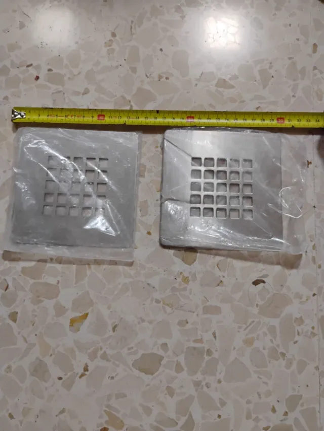 Rejilla desagüe acero inoxidable cuadrada