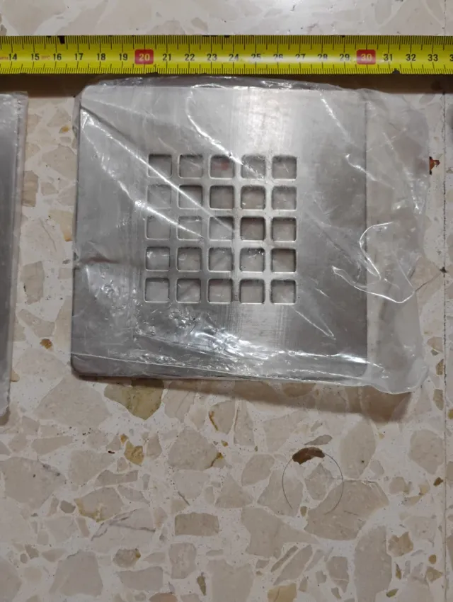 Rejilla desagüe acero inoxidable cuadrada